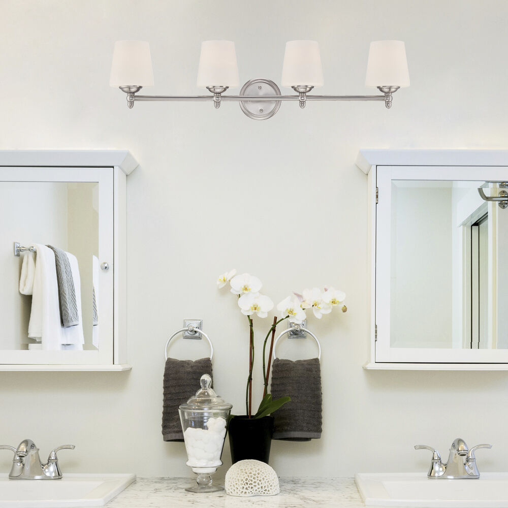 Darcy 4 Light 36 inch Brushed Nickel Bath Bar Wall Light